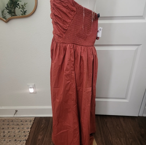 NWT American Eagle Strapless Rust Dress - Picture 4 of 8